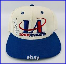 Vintage Early 90's Troy Aikman Autographed Logo Athletic SnapBack Hat/Cap