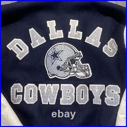 Vintage Early 90s (1991) Dallas Cowboys Chalkline Letterman Jacket Mens Sz XL