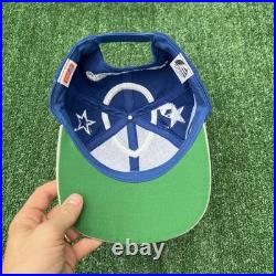 Vintage Eastport Dallas Cowboys NFL Hat Adult Blue Snapback Spellout Stripe 90s