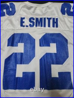 Vintage Emmitt Smith #22 Dallas Cowboys Jersey 90's Rare Stiched Nameplate