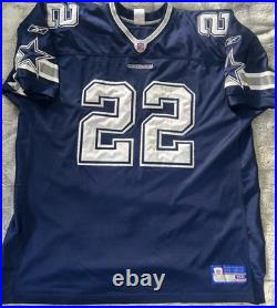 Vintage Emmitt Smith Dallas Cowboys Reebok Authentic NFL Football Jersey Men 56
