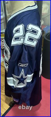 Vintage Emmitt Smith Dallas Cowboys Reebok Authentic NFL Football Jersey Men 56