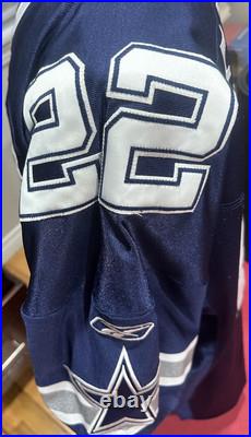 Vintage Emmitt Smith Dallas Cowboys Reebok Authentic NFL Football Jersey Men 56