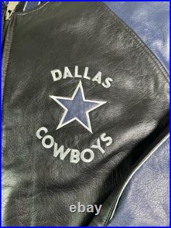 Vintage G-III And Carl Banks Dallas Cowboys Leather Jacket Size XXL