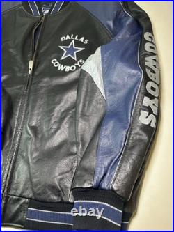 Vintage G-III And Carl Banks Dallas Cowboys Leather Jacket Size XXL