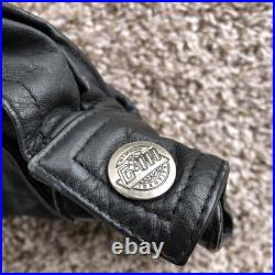 Vintage G-III Carl Banks Dallas Cowboys Leather Jacket Mens 2XL Black Full Zip