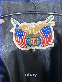 Vintage Jeff Hamilton Dallas Cowboys Leather Jacket Size XL Big Star Logo