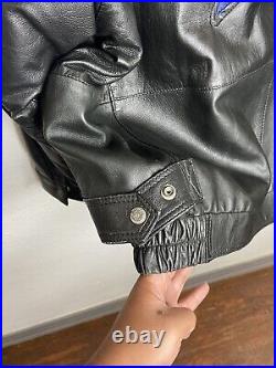 Vintage Jeff Hamilton Dallas Cowboys Leather Jacket Size XL Big Star Logo