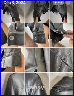 Vintage Jeff Hamilton Dallas Cowboys Leather Jacket Size XL Big Star Logo