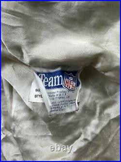 Vintage Jeff Hamilton Dallas Cowboys NFL Faded Patina Denim Leather Jacket Large Vintage Jeff Hamilton Dallas Cowboys NFL Faded Patina Denim Leather Jacket Large
