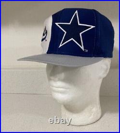 Vintage LOGO 7 NFL Dallas Cowboys script 90's snapback hat adult size Large