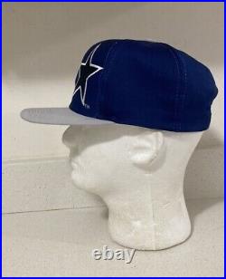 Vintage LOGO 7 NFL Dallas Cowboys script 90's snapback hat adult size Large