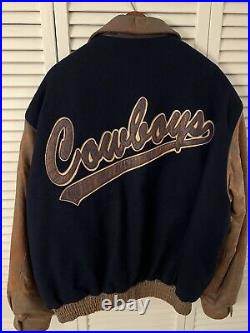 Vintage Leather Jeff Hamilton Dallas Cowboys Jacket