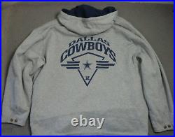 Vintage Lee Sport Dallas Cowboys Reversible Jacket Hooded Mens Blue Gray 1996 Vintage Lee Sport Dallas Cowboys Reversible Jacket Hooded Mens Blue Gray 1996