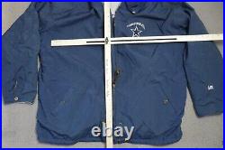 Vintage Lee Sport Dallas Cowboys Reversible Jacket Hooded Mens Blue Gray 1996 Vintage Lee Sport Dallas Cowboys Reversible Jacket Hooded Mens Blue Gray 1996