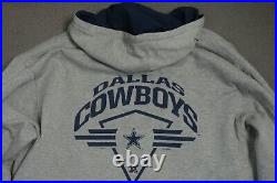 Vintage Lee Sport Dallas Cowboys Reversible Jacket Hooded Mens Blue Gray 1996 Vintage Lee Sport Dallas Cowboys Reversible Jacket Hooded Mens Blue Gray 1996