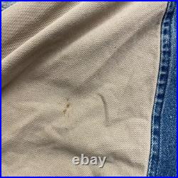 Vintage Lee Sports Dallas Cowboys Jacket Mens XL Blue Denim Varsity NFL Football