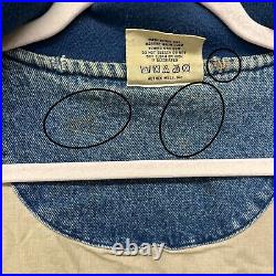 Vintage Lee Sports Dallas Cowboys Jacket Mens XL Blue Denim Varsity NFL Football