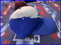 Vintage Logo 7 Dallas Cowboys Splash snapback hat white dome Wool Blend 90s