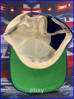 Vintage Logo 7 Dallas Cowboys Splash snapback hat white dome Wool Blend 90s
