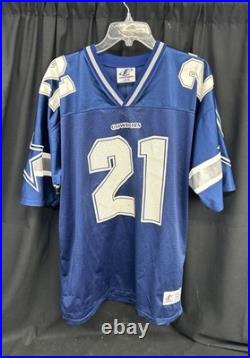 Vintage Logo Athletic Dallas Cowboys Deion Sanders #21 Jersey Size Large