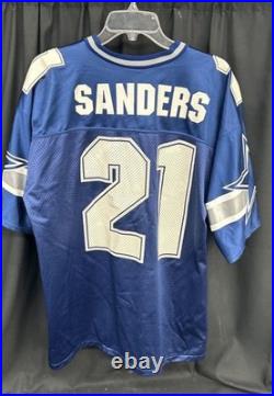 Vintage Logo Athletic Dallas Cowboys Deion Sanders #21 Jersey Size Large
