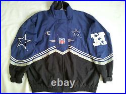Vintage Logo Athletic Pro Line Athentic Dallas Cowboys Full Zipp Jacket Size XL