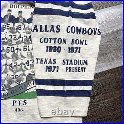 Vintage Long Gone Dallas Cowboys Shirt Men's XL All Over Print Super Bowl NFL