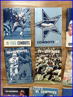 Vintage Lot of 14 NFL Dallas Cowboys Football Media Guide Paperback Books Vintage Lot of 14 NFL Dallas Cowboys Football Media Guide Paperback Books