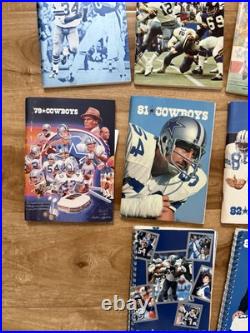 Vintage Lot of 14 NFL Dallas Cowboys Football Media Guide Paperback Books Vintage Lot of 14 NFL Dallas Cowboys Football Media Guide Paperback Books