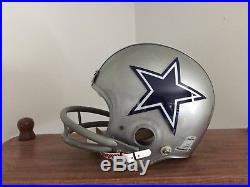 Vintage Maxpro Football Helmet, Roger Staubach, Two Bar Facemask Dallas Cowboys