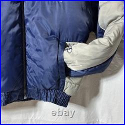 Vintage Mens Dallas Cowboys Pro Player Embroidered Puffer Jacket Size Medium