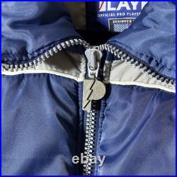 Vintage Mens Dallas Cowboys Pro Player Embroidered Puffer Jacket Size Medium