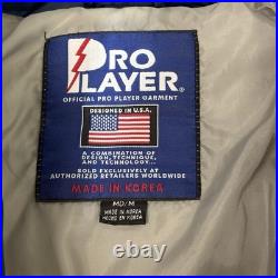 Vintage Mens Dallas Cowboys Pro Player Embroidered Puffer Jacket Size Medium