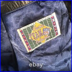 Vintage Mirage Dallas Cowboys Black Leather Jacket 1995 size XL RARE