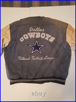 Vintage Mirage Dallas Cowboys Throwback Varsity Jacket Size L