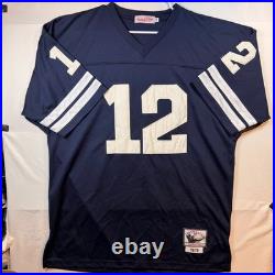 Vintage Mitchell & Ness 1979 Dallas Cowboys Roger Staubach Authenic Throwback