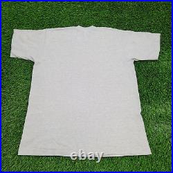 Vintage NFL Dallas Cowboys 1991 Playoffs Shirt XL-Short 23x29 Gray Arch-Spellout