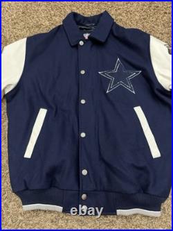 Vintage NFL Dallas Cowboys 5X Super Bowl Champions Varsity Jacket Men Size Large
