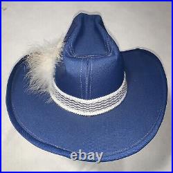 Vintage NFL Dallas Cowboys Cowboy Western Hat USA Made 1981 Medium VTG Rare