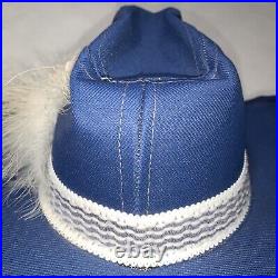 Vintage NFL Dallas Cowboys Cowboy Western Hat USA Made 1981 Medium VTG Rare