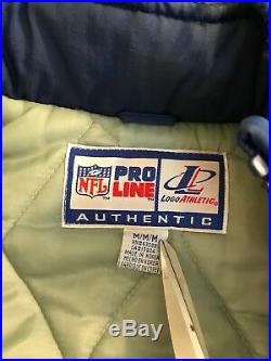 Vintage NFL Dallas Cowboys Puffer Coat Hood Jacket Men Pro Line Logo Athletic M