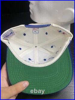 Vintage NFL Dallas Cowboys Sharktooth Twill Snapback Hat Pro Line Logo Athletic