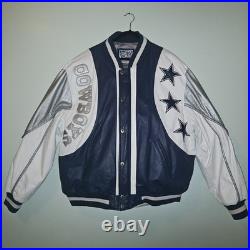 Vintage NFL Dallas Cowboys Soft Leather Jacket Size 2X Large