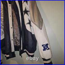 Vintage NFL Dallas Cowboys Soft Leather Jacket Size 2X Large