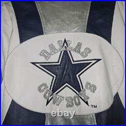 Vintage NFL Dallas Cowboys Soft Leather Jacket Size 2X Large