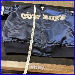 Vintage NFL Dallas Cowboys Starter Jacket Satin Large Great Condition USA 1980s