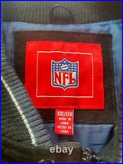 Vintage NFL Dallas Cowboys Suede Leather Jacket Size XXL