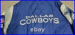 Vintage NFL Pro Line Dallas Cowboys Logo Athletic Puffer Coat 2XL Authentic