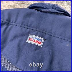 Vintage NFL Pro Line Jacket Mens Medium Blue Dallas Cowboys Football Quilt Lined